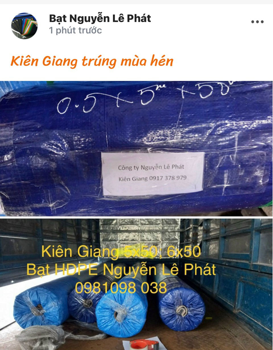 Báo giá bạt lót ao hồ nuôi cá tại Long Khánh HDPE giá rẻ