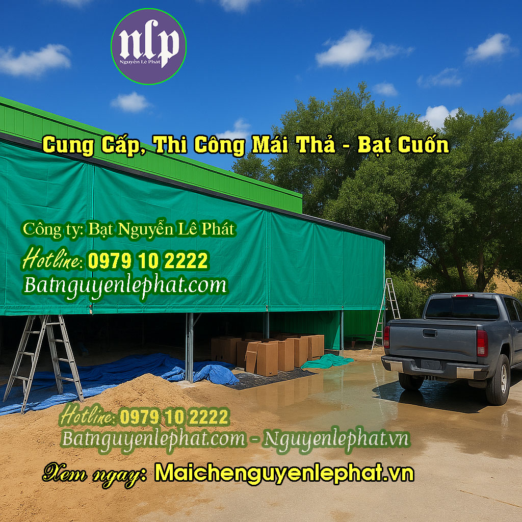 Hình ảnh minh họa: Mái che di động quay tay mặt tiền nhà phố