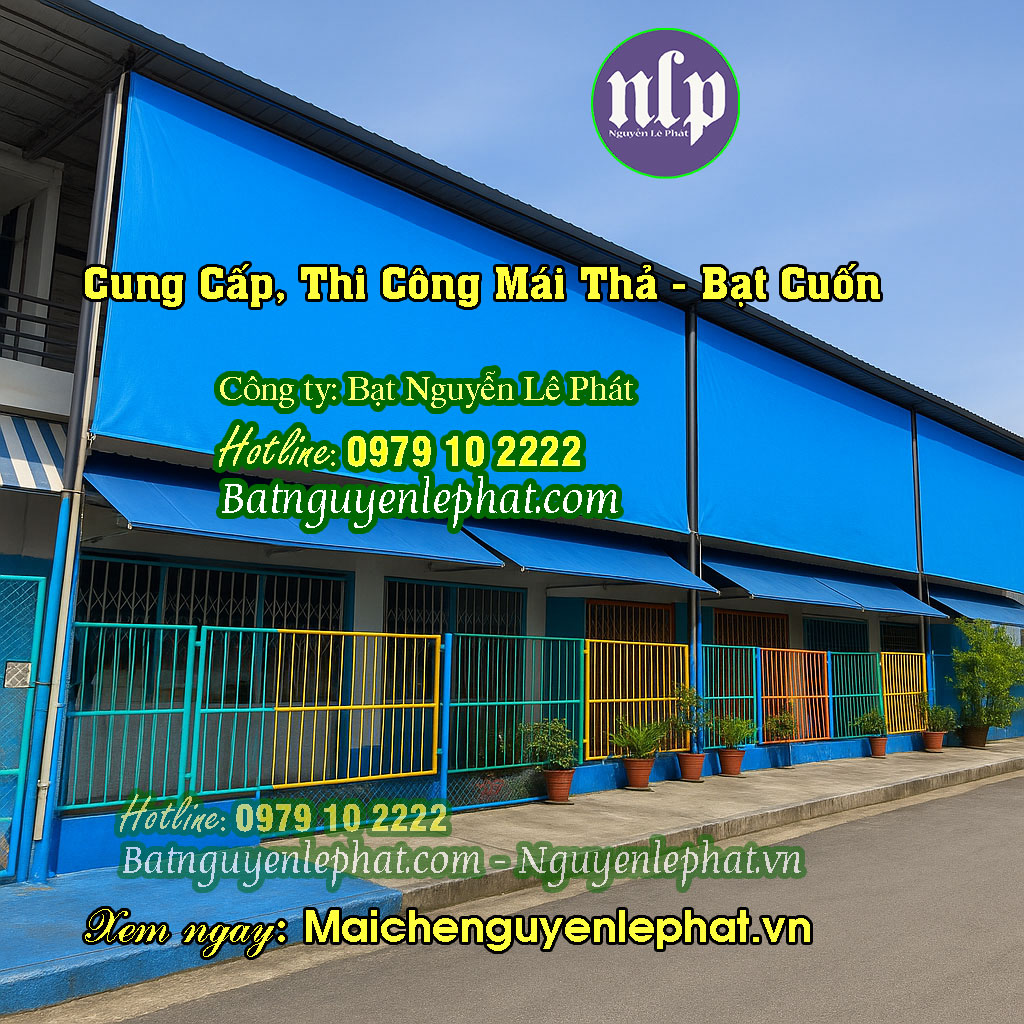 Bạt che nắng tay quay Bình Phước Bạt che nắng tay quay Bình Phước