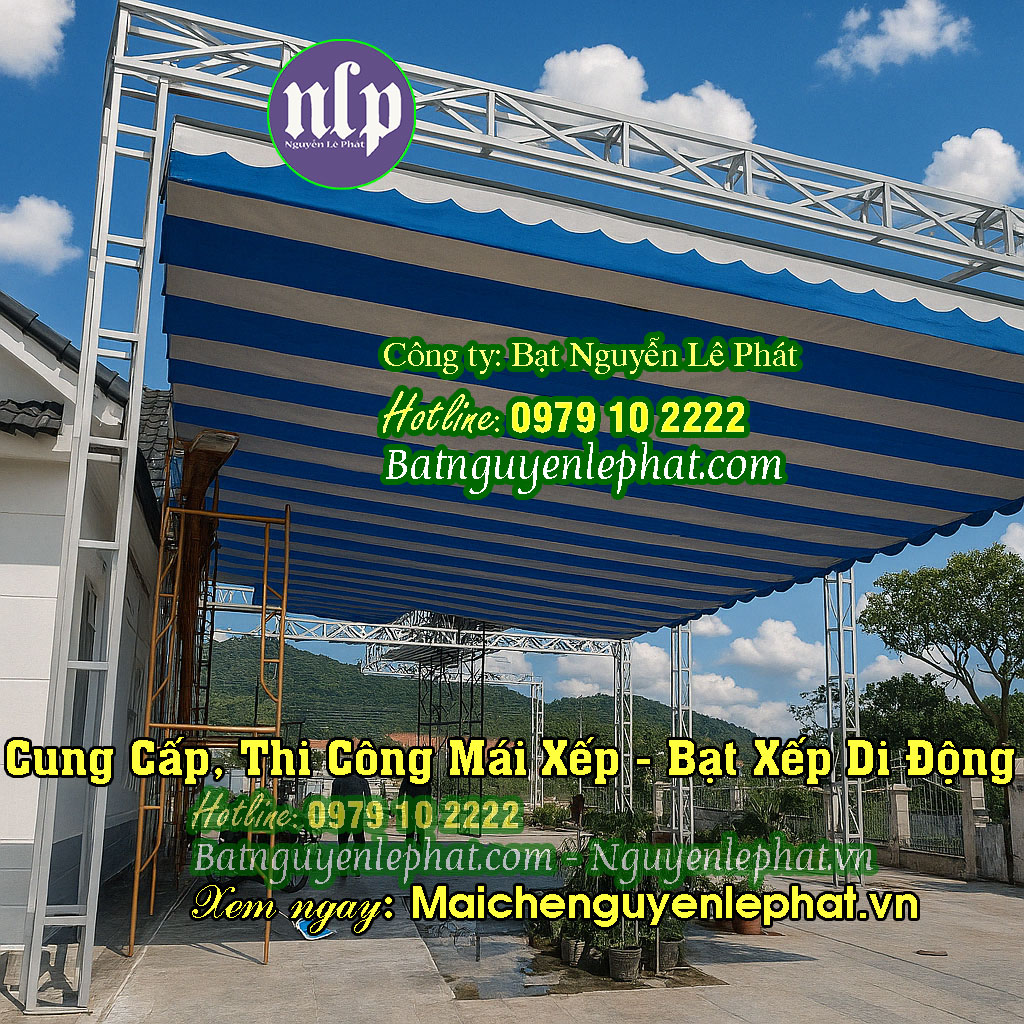 Thi công mái xếp Bình Dương Thi công mái xếp Bình Dương