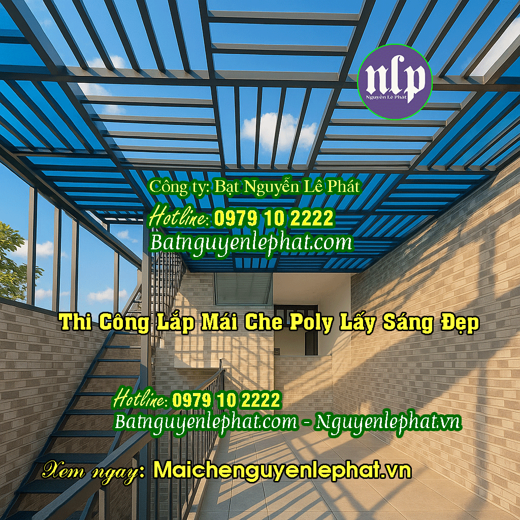 Mái Che Nhựa Poly Lấy Sáng Quận 7 Nhà Bè Mái Che Nhựa Poly Lấy Sáng Quận 7 Nhà Bè