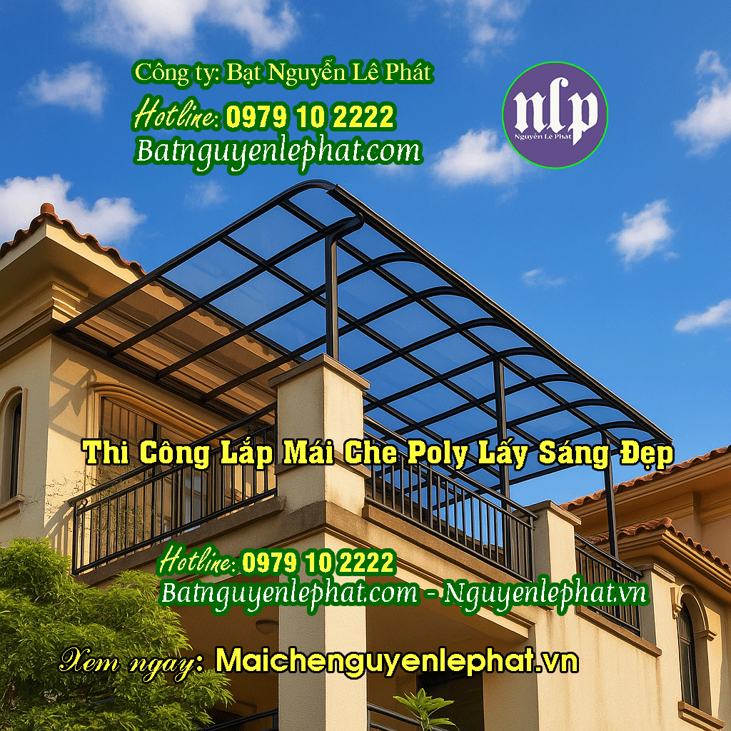 Mái Che Nhựa Poly Lấy Sáng Quận 7 Nhà Bè Mái Che Nhựa Poly Lấy Sáng Quận 7 Nhà Bè