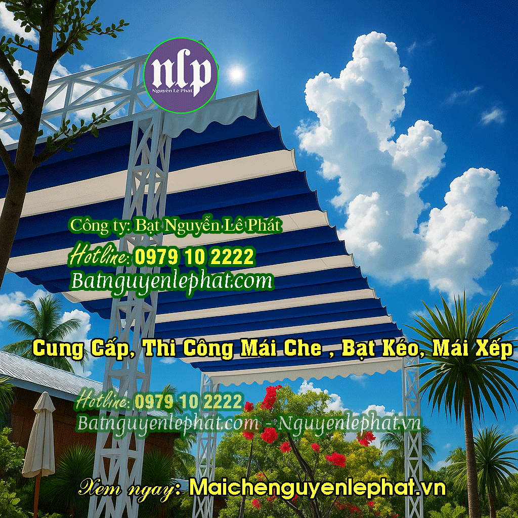 Thi Công Lắp Mái Bạt Che Nắng Mưa Hiện Nhà Tại Phú Giáo