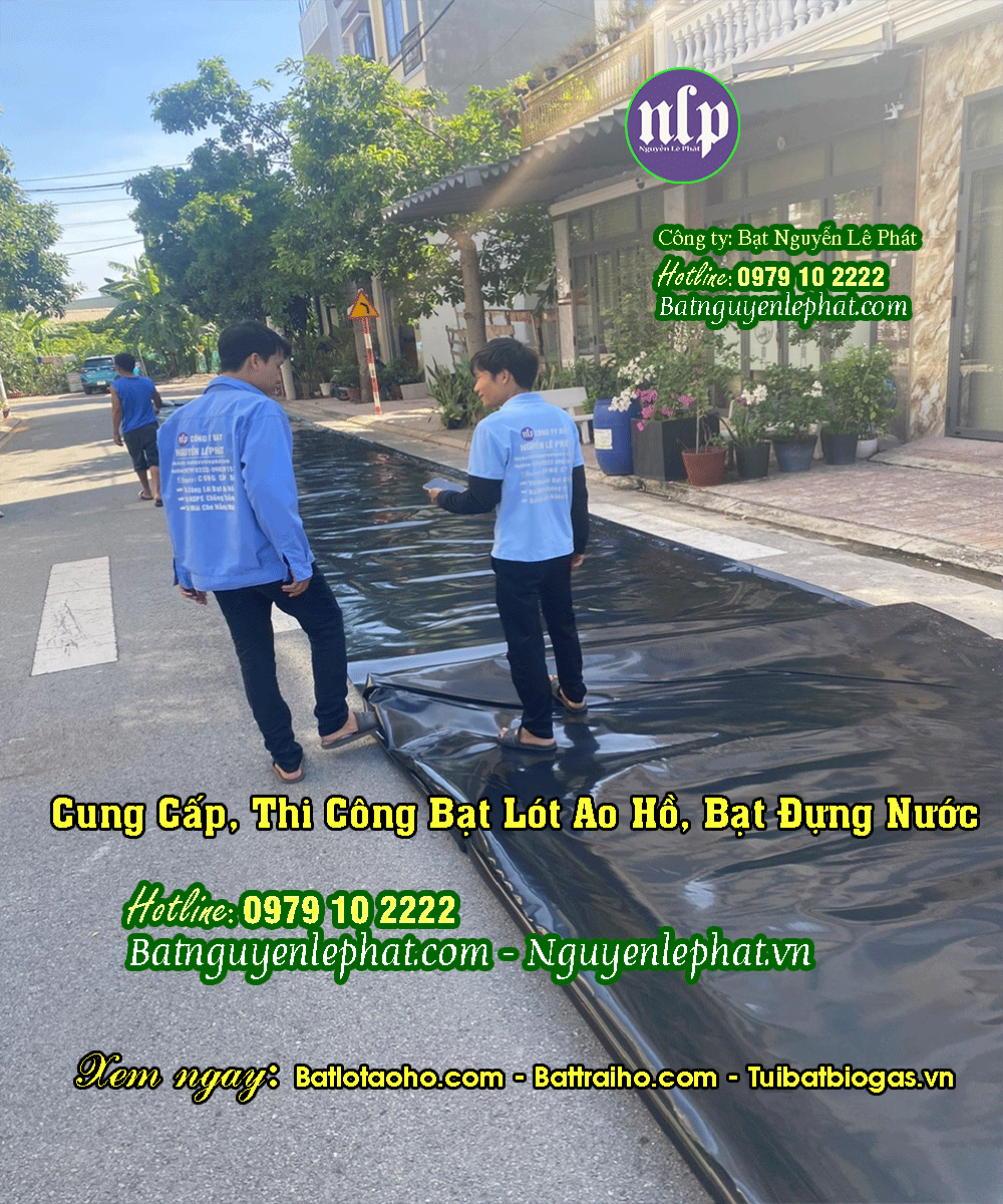 Bạt nhựa HDPE lót ao hồ chứa nước Trảng Bom