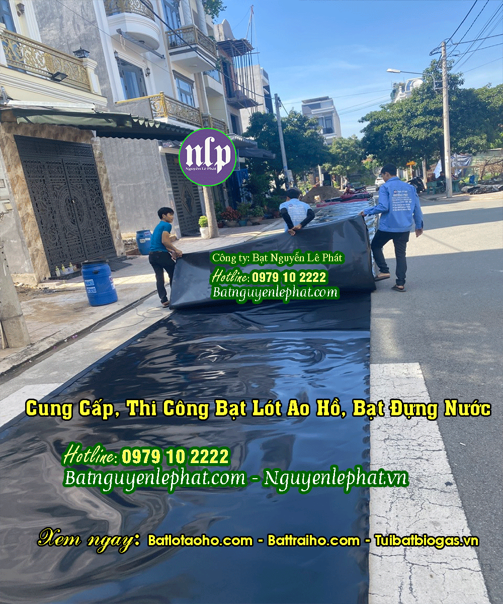Bạt Nhựa HDPE Lót Ao Hồ Chứa Nước Tưới Cây Tại Trảng Bom