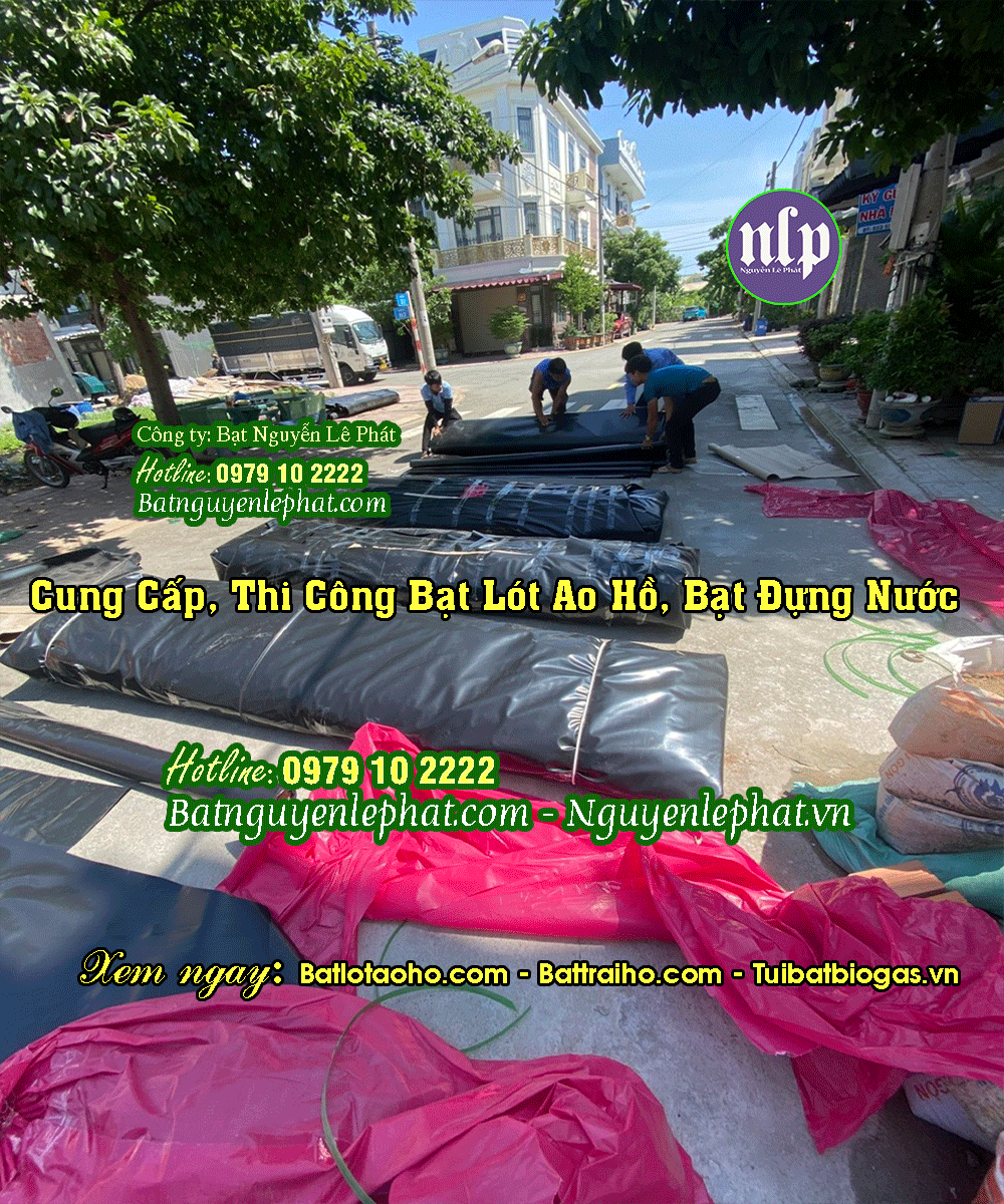bạt HDPE lót ao hồ tại Trảng Bom