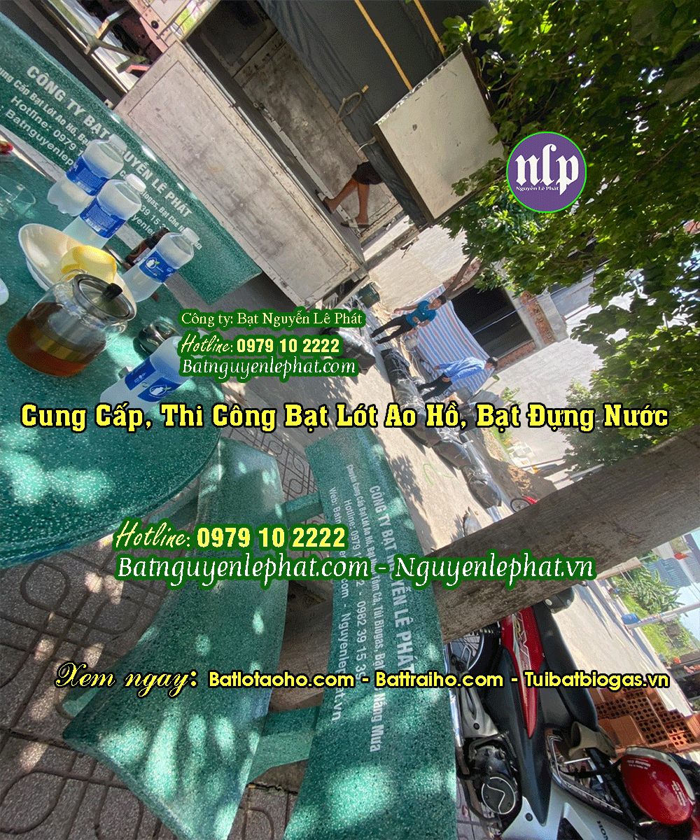 thi công bạt HDPE lót ao hồ tại Trảng Bom