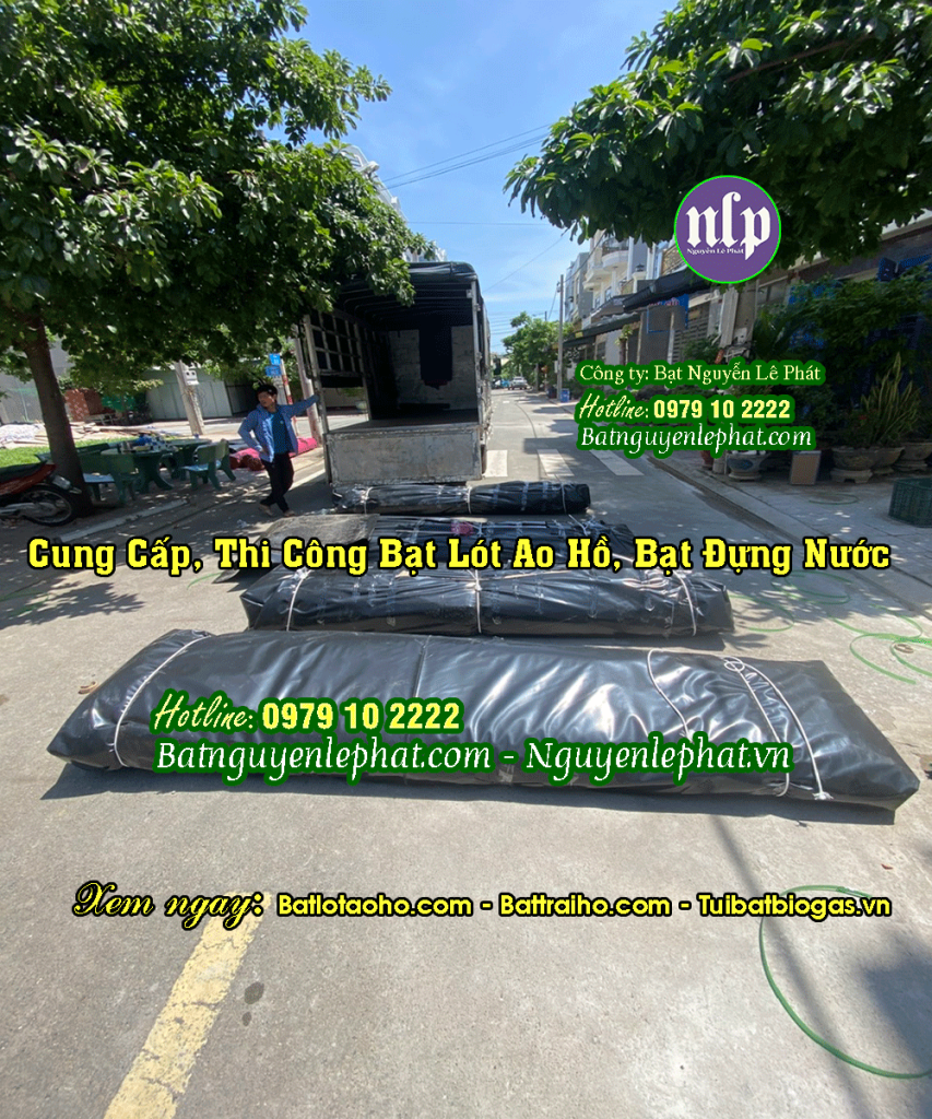 Bạt HDPE Lót Bờ Ao Nuôi Cá Chứa Nước tại Dầu Tiếng